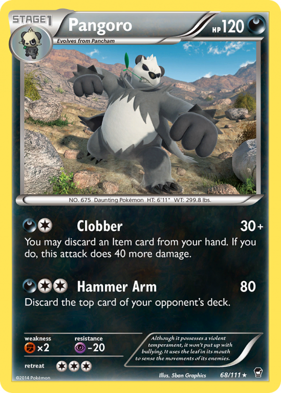 Pangoro 68/111 XY Furious Fists