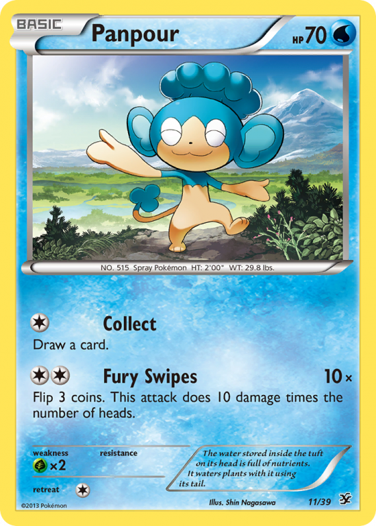 Panpour 11/39 XY Kalos Starter Set