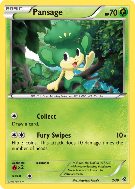 Pansage 2/39 XY Kalos Starter Set