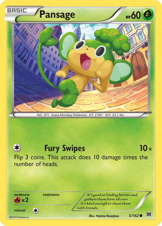 Pansage 5/162 XY BREAKthrough