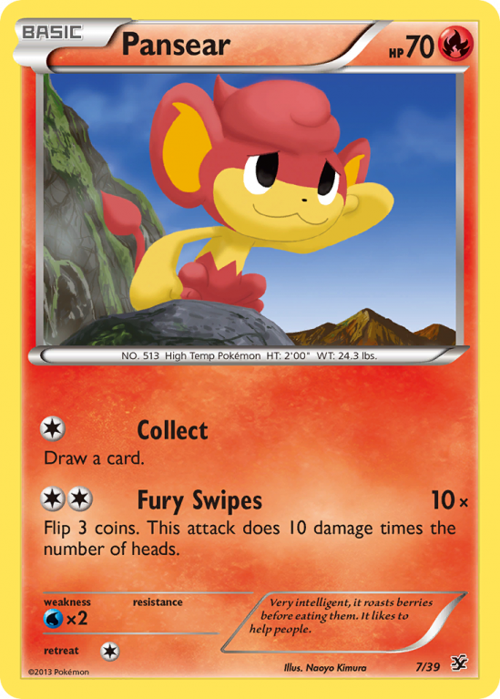Pansear 7/39 XY Kalos Starter Set