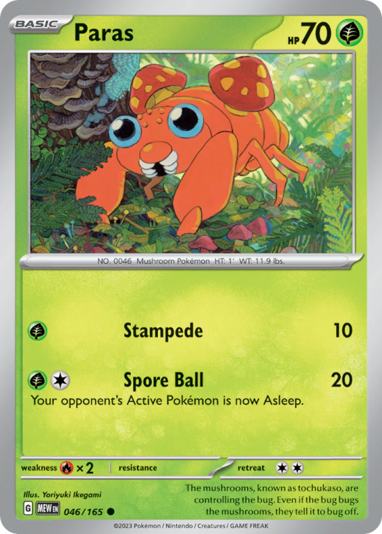 Paras 46/165 Scarlet & Violet 151