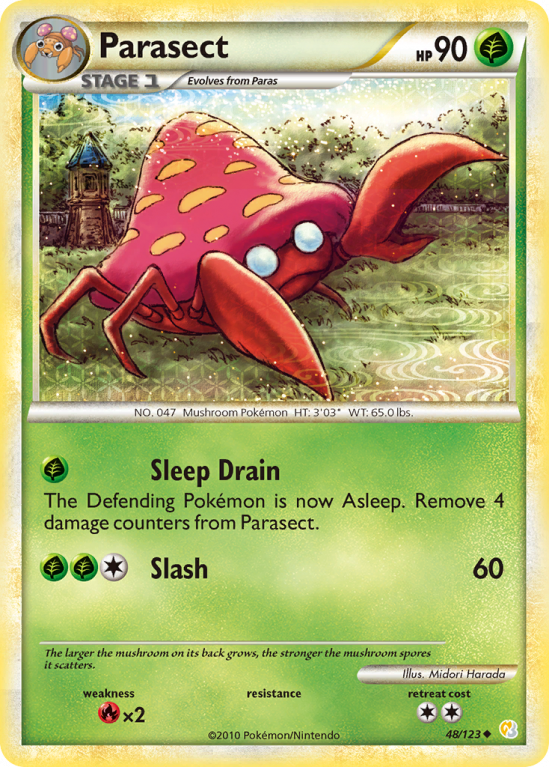 Parasect 48/123 HeartGold & SoulSilver HeartGold & SoulSilver
