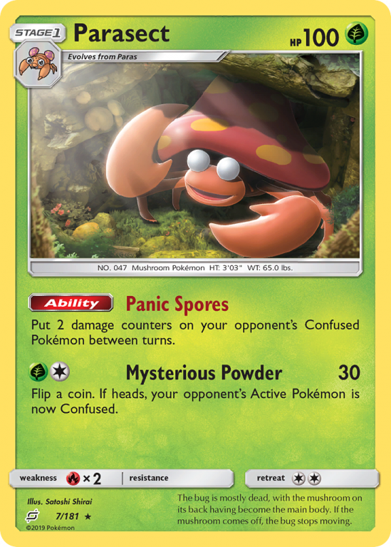 Parasect 7/181 Sun & Moon Team Up