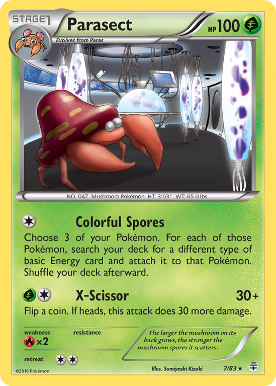 Parasect 7/115 XY Generations