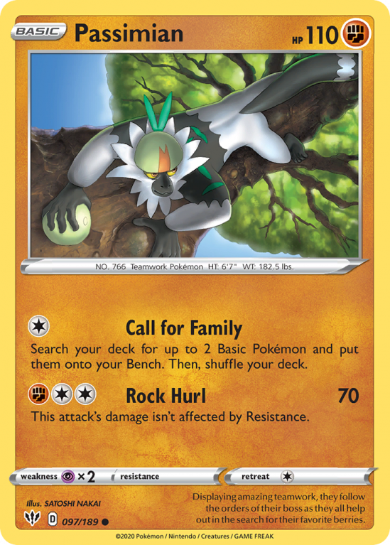 Passimian 97/189 Sword & Shield Darkness Ablaze