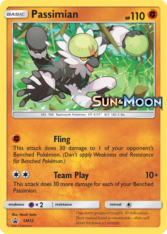 Passimian SM12/156 Sun & Moon SM Black Star Promos