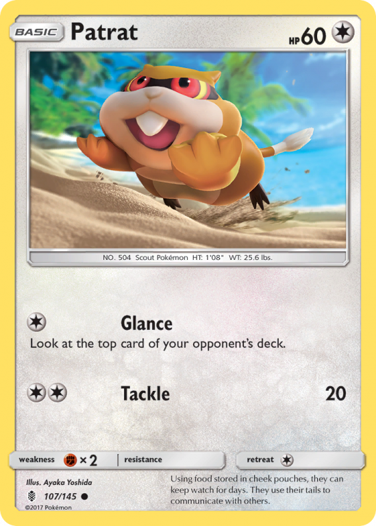 Patrat 107/145 Sun & Moon Guardians Rising