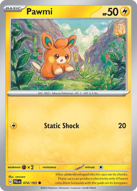 Pawmi 74/193 Scarlet & Violet Paldea Evolved