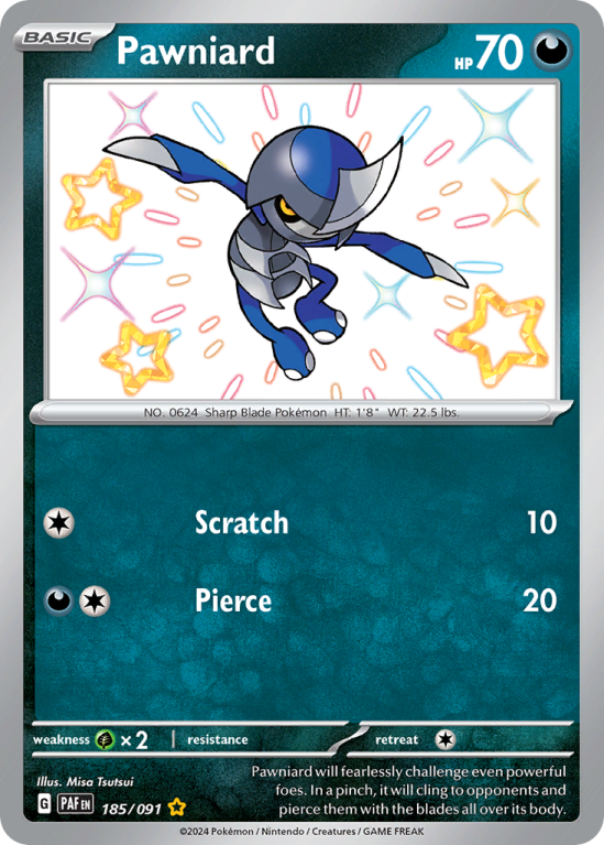 Pawniard 185/91 Scarlet & Violet Paldean Fates
