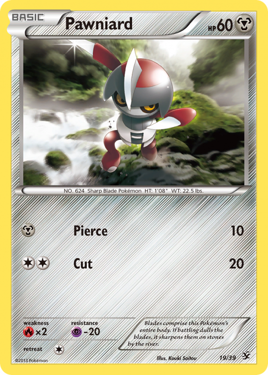 Pawniard 19/39 XY Kalos Starter Set