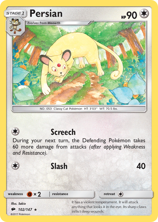 Persian 102/147 Sun & Moon Burning Shadows