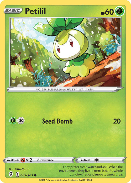Petilil 9/203 Sword & Shield Evolving Skies