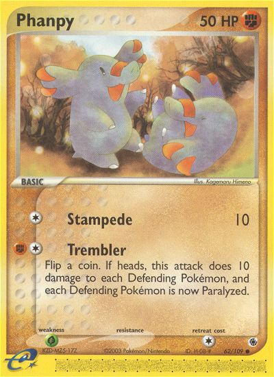Phanpy 62/109 EX Ruby & Sapphire