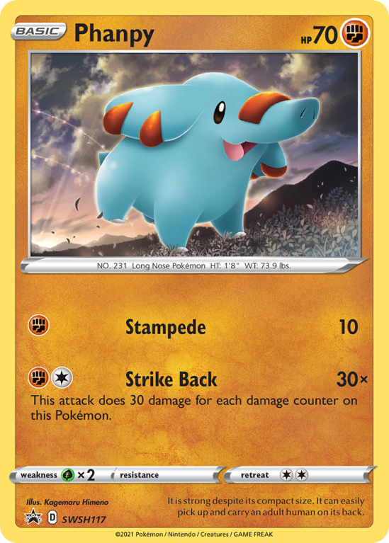 Phanpy SWSH117/103 Sword & Shield SWSH Black Star Promos