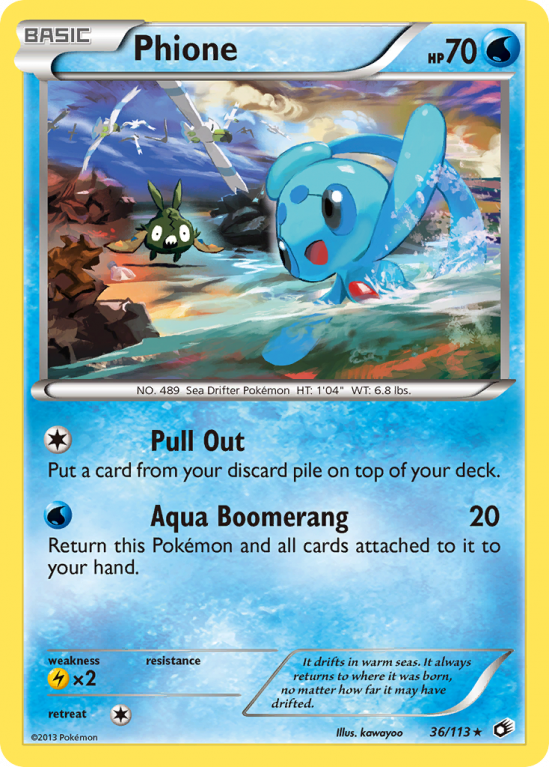 Phione 36/113 Black & White Legendary Treasures