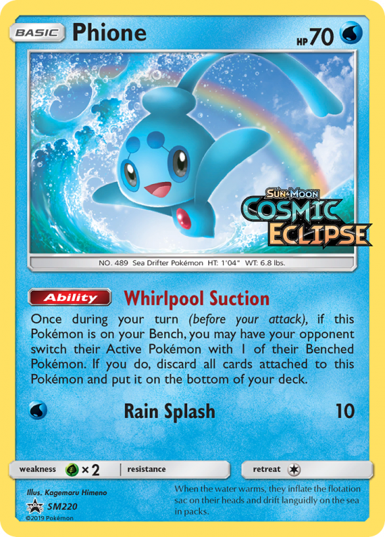 Phione SM220/156 Sun & Moon SM Black Star Promos