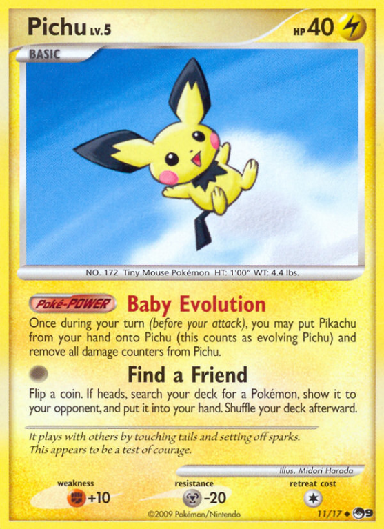 Pichu 11/17 POP POP Series 9