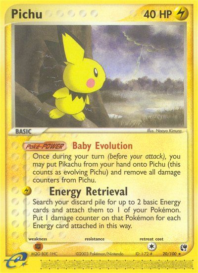 Pichu 20/100 EX Sandstorm