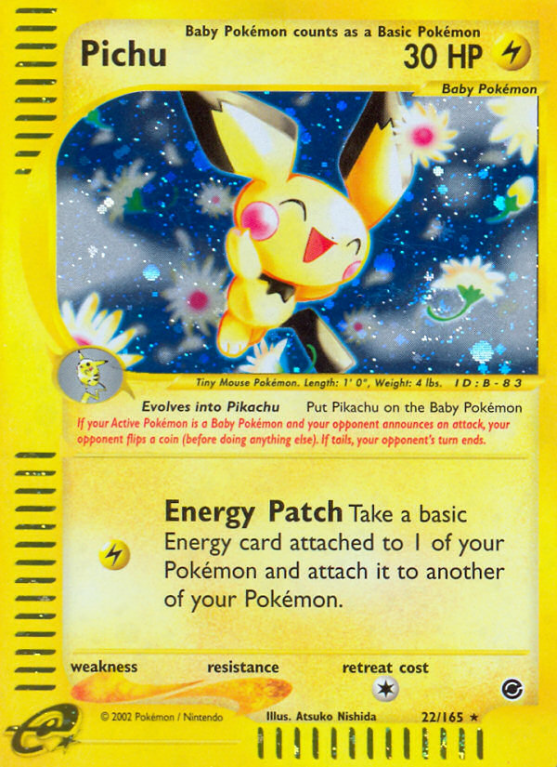 Pichu 22/165 E-Card Expedition Base Set