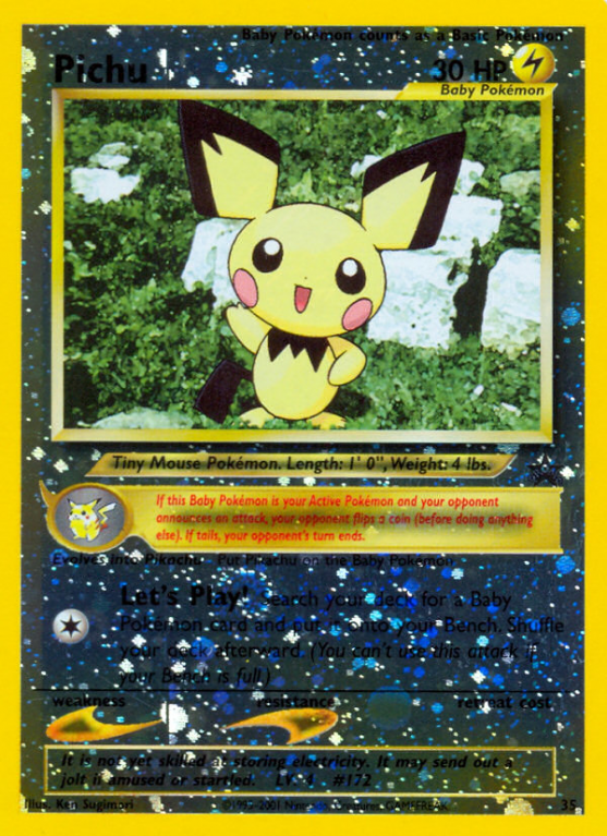 Pichu 35/53 Base Wizards Black Star Promos