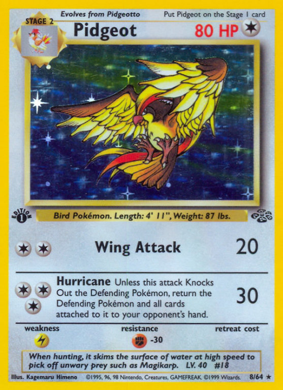 Pidgeot 8/64 Base Jungle