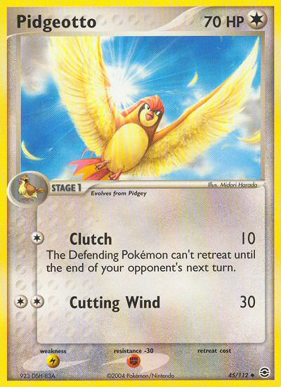 Pidgeotto 45/112 EX FireRed & LeafGreen