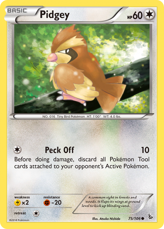 Pidgey 75/106 XY Flashfire