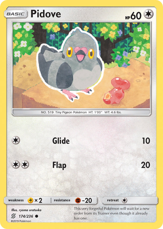 Pidove 174/236 Sun & Moon Unified Minds