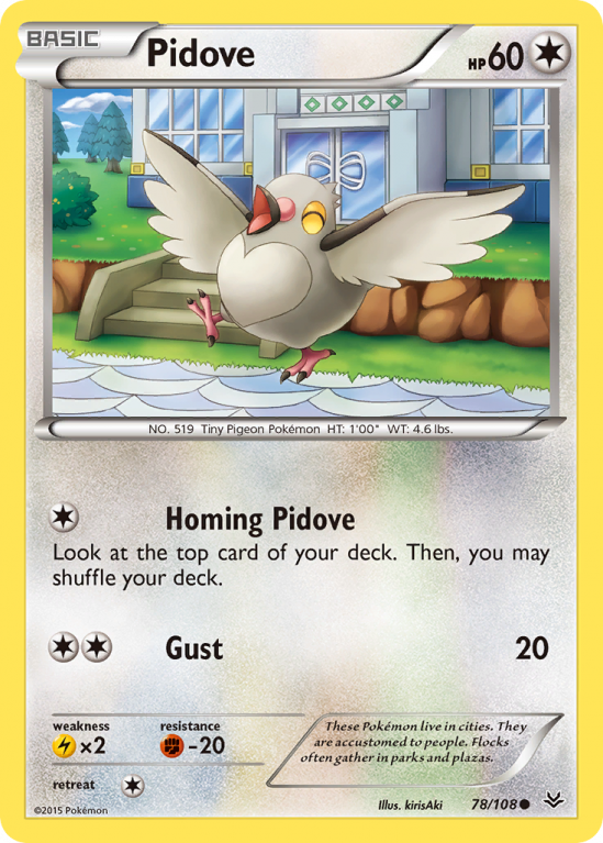 Pidove 78/108 XY Roaring Skies