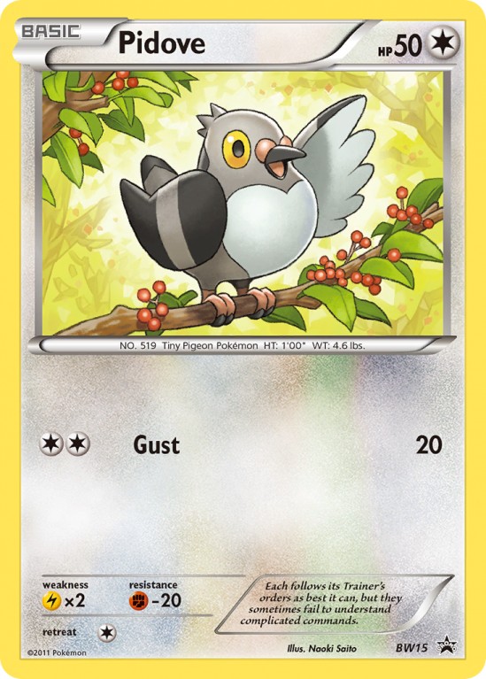 Pidove BW15/101 Black & White BW Black Star Promos