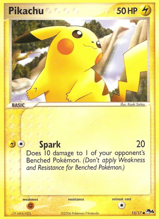 Pikachu 13/17 POP POP Series 4