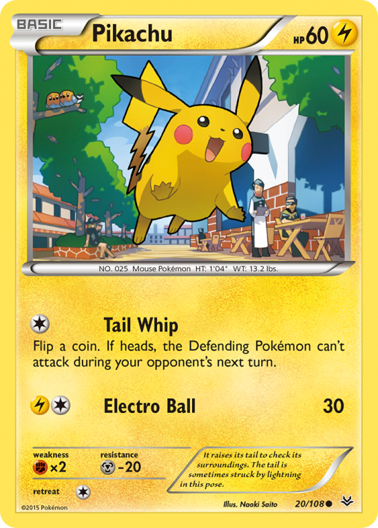 Pikachu 20/108 XY Roaring Skies