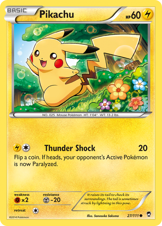 Pikachu 27/111 XY Furious Fists
