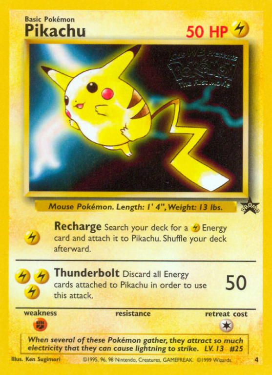 Pikachu 4/53 Base Wizards Black Star Promos