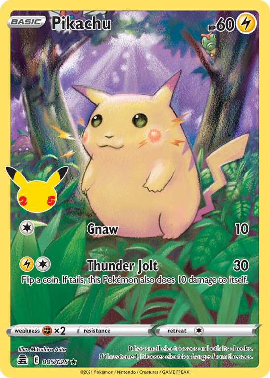 Pikachu 5/25 Sword & Shield Celebrations