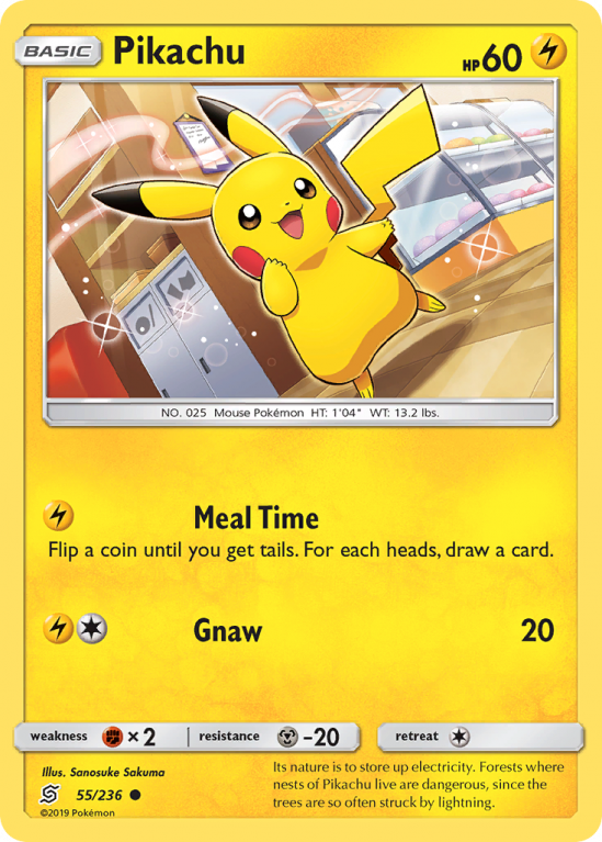 Pikachu 55/236 Sun & Moon Unified Minds