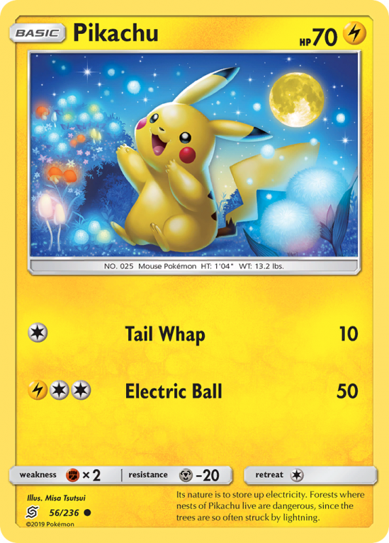 Pikachu 56/236 Sun & Moon Unified Minds