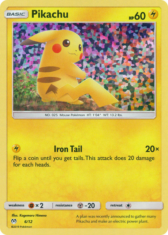 Pikachu 6/12 Other McDonald's Collection 2019