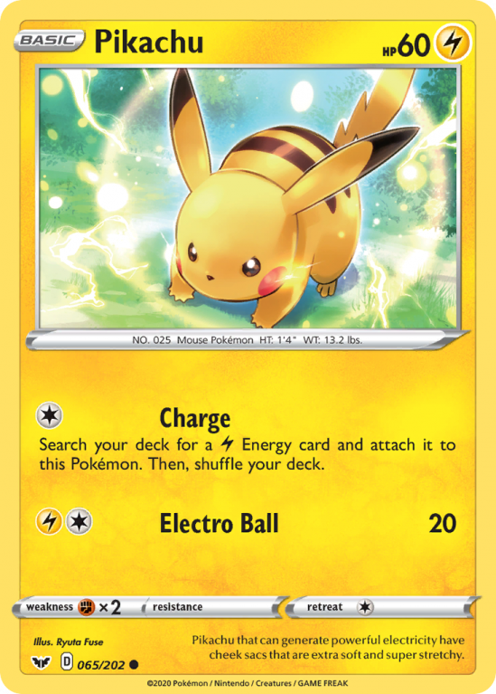 Pikachu 65/202 Sword & Shield Sword & Shield
