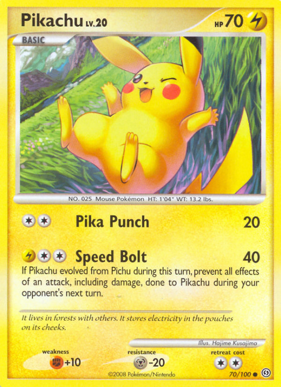 Pikachu 70/100 Diamond & Pearl Stormfront