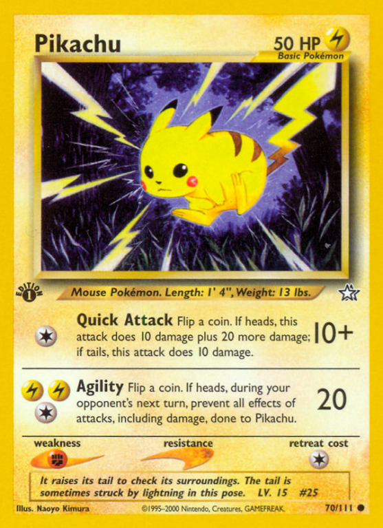 Pikachu 70/111 Neo Neo Genesis