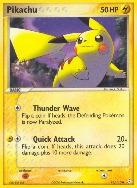Pikachu 78/110 EX Holon Phantoms