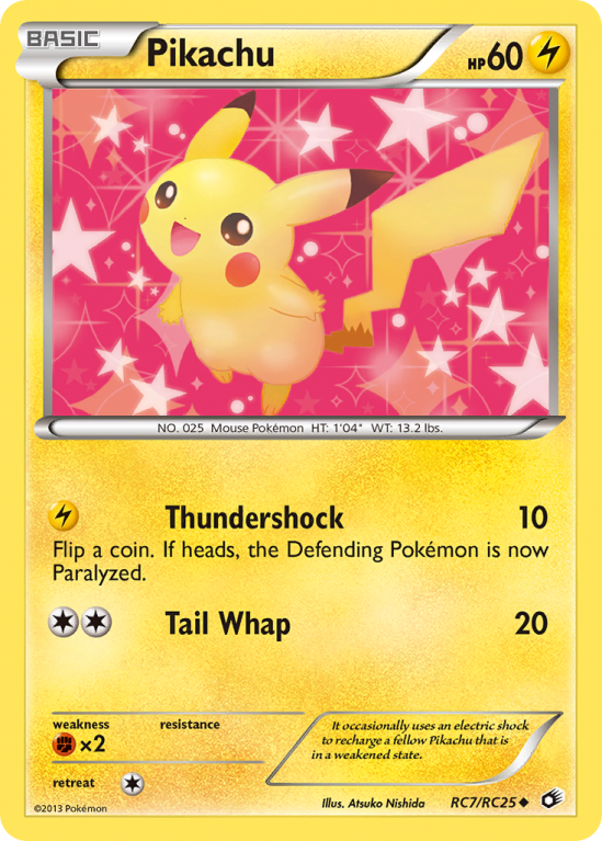 Pikachu RC7/113 Black & White Legendary Treasures