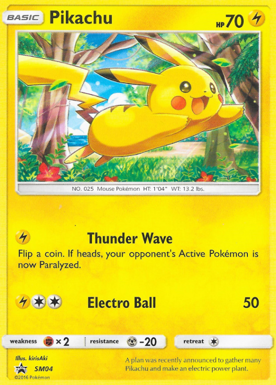 Pikachu SM04/156 Sun & Moon SM Black Star Promos