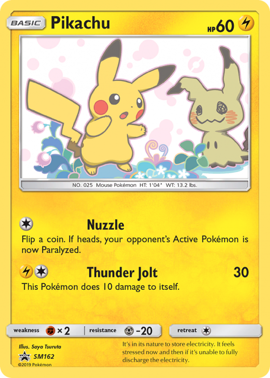 Pikachu SM162/156 Sun & Moon SM Black Star Promos