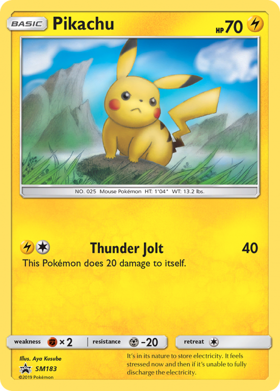 Pikachu SM183/156 Sun & Moon SM Black Star Promos