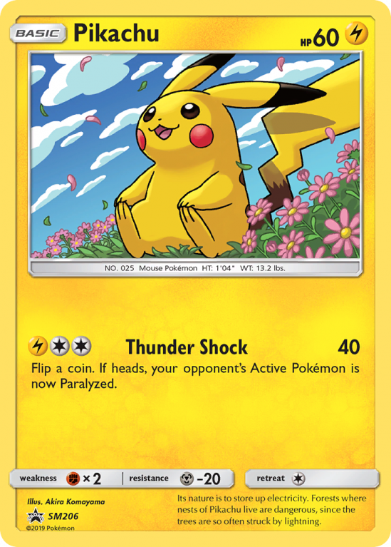 Pikachu SM206/156 Sun & Moon SM Black Star Promos