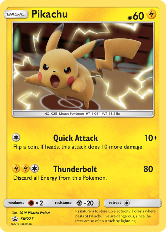 Pikachu SM227/156 Sun & Moon SM Black Star Promos
