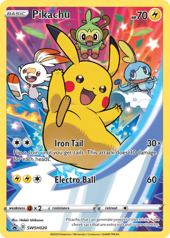 Pikachu SWSH020/103 Sword & Shield SWSH Black Star Promos